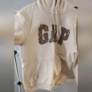 BNWT Gap Graphic Hoodie Cream